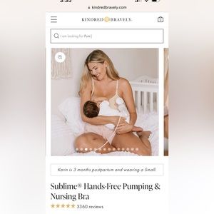 Kindred Bravely Sublime pumping/nursing bra XXL